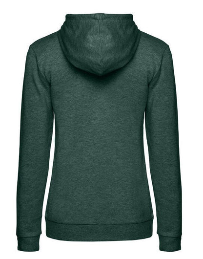 B&C Women's #Hooded Sweat - Heather Dark Green