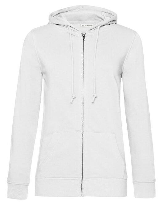 B&C Inspire Zipped Hood/ Women_° - White