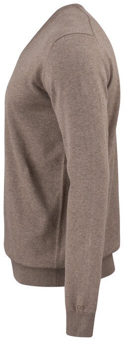 Cutter & Buck C&B Oakville V-Neck Sweater - Nougat Melange