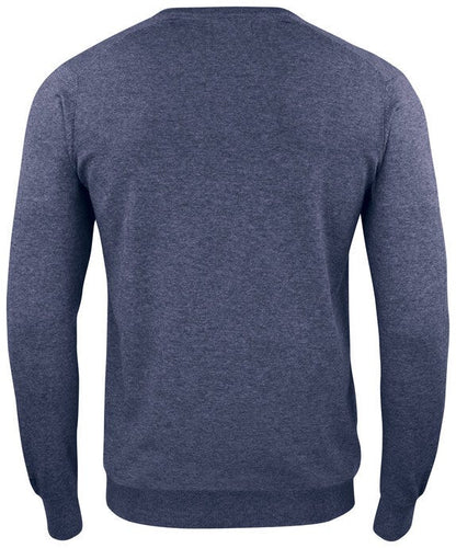 Cutter & Buck C&B Oakville V-Neck Sweater - Navy Melange