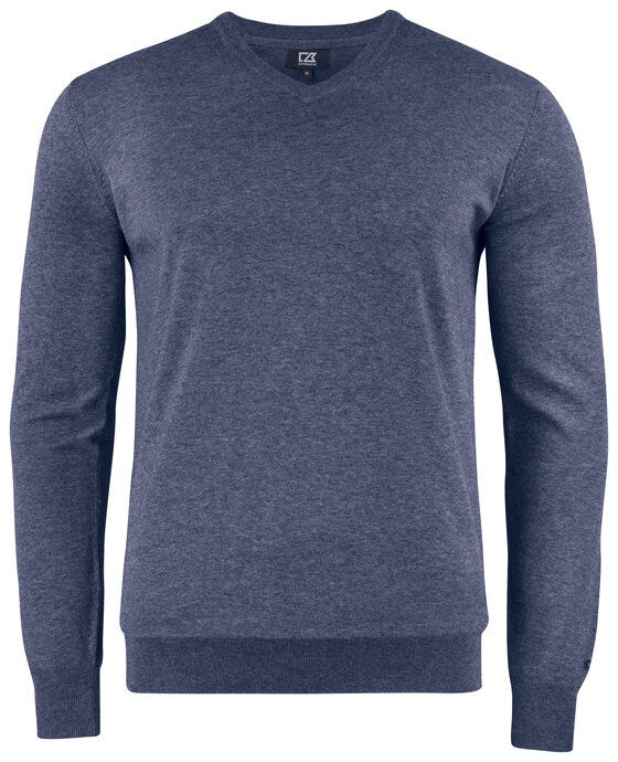 Cutter & Buck C&B Oakville V-Neck Sweater - Navy Melange