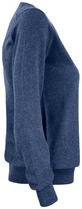 Cutter & Buck C&B Ladies Oakville V-Neck Sweater - Navy Melange