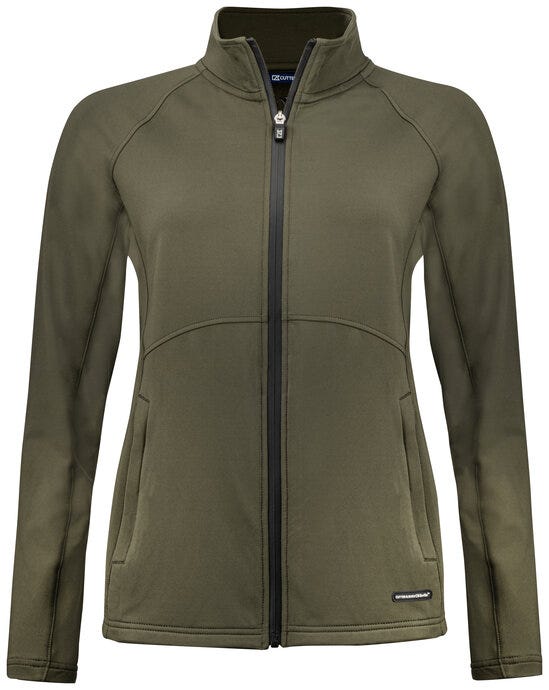 Cutter & Buck C&B Ladies Adapt Full Zip Jacket - Ivy Green