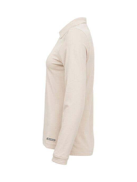Cutter & Buck C&B Ladies Advantage Long Sleeve Polo - Beige