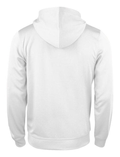 Clique Basic Active Full Zip Hoody - White