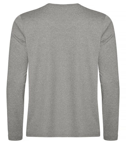 Clique Basic Active-T L/S - Grey Melange