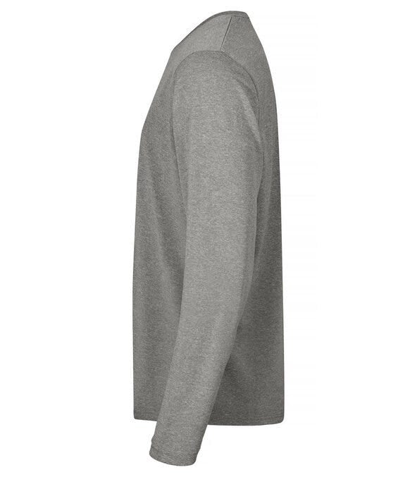 Clique Basic Active-T L/S - Grey Melange