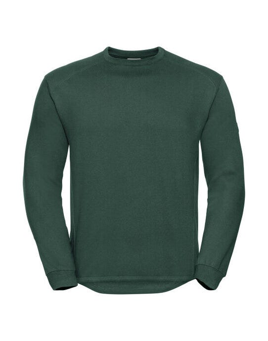 Russell Athletic Russell Heavy Duty Workwear Sweatshirt - Bottle Green