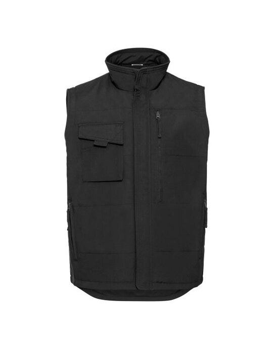 Russell Athletic Russell Heavy Duty Workwear Gilet - Black