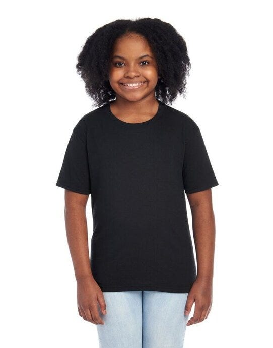 Jerzees Eco Youth Premium Organic T - Black