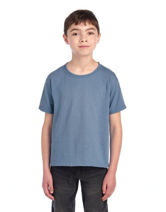 Jerzees Eco Youth Premium Organic T - Mineral Blue