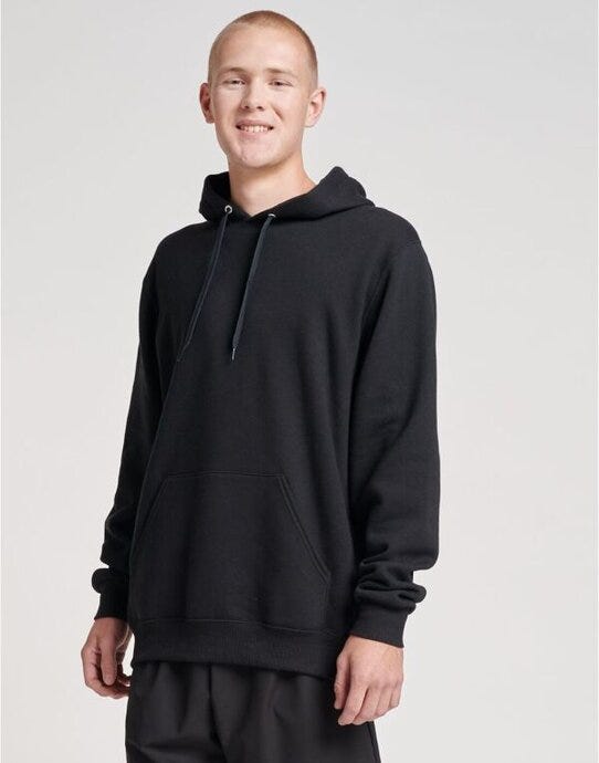 Jerzees Eco Premium Hooded Sweatshirt - Black Ink
