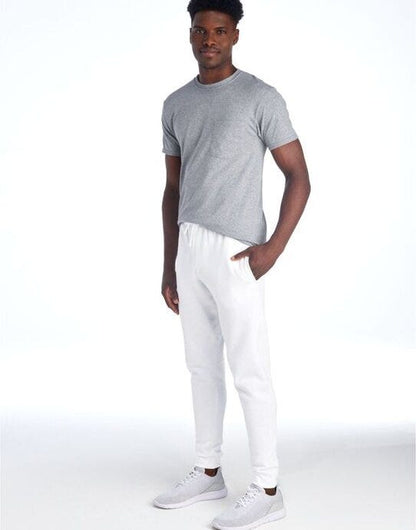Jerzees NuBlend® Pocketed Jog Sweatpants - White