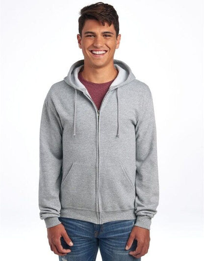 Jerzees NuBlend® Full-Zip Hooded Sweat - Athletic Heather