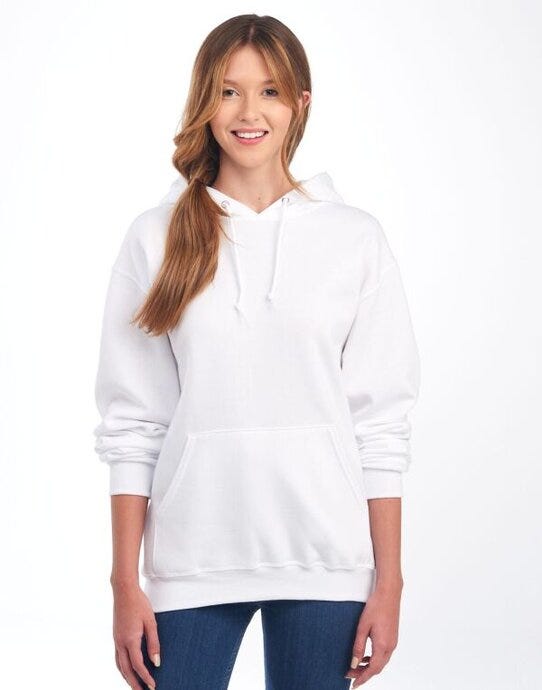 Jerzees NuBlend® Hooded Sweatshirt - White
