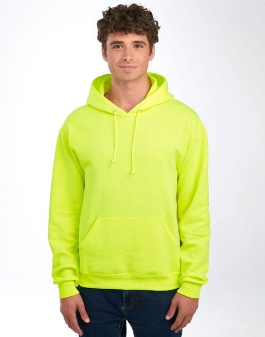 Jerzees NuBlend® Hooded Sweatshirt - Safety Green