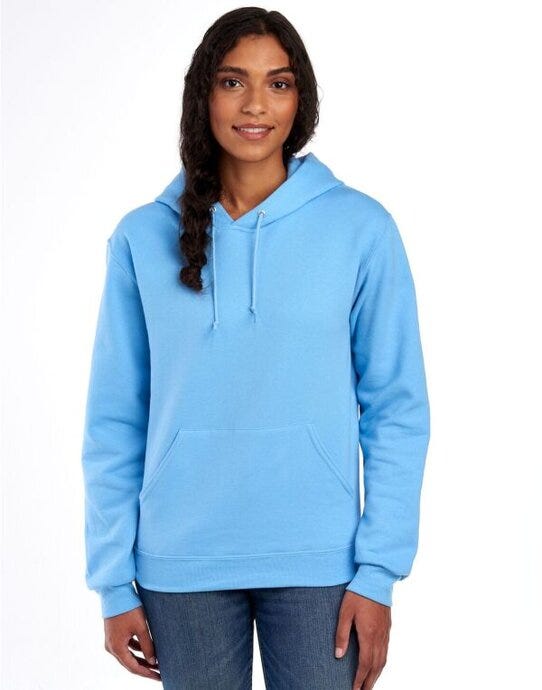 Jerzees NuBlend® Hooded Sweatshirt - Light Blue