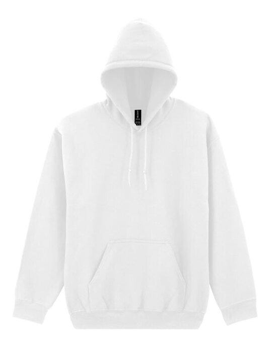 Gildan DryBlend Adult Hooded Sweatshirt - White