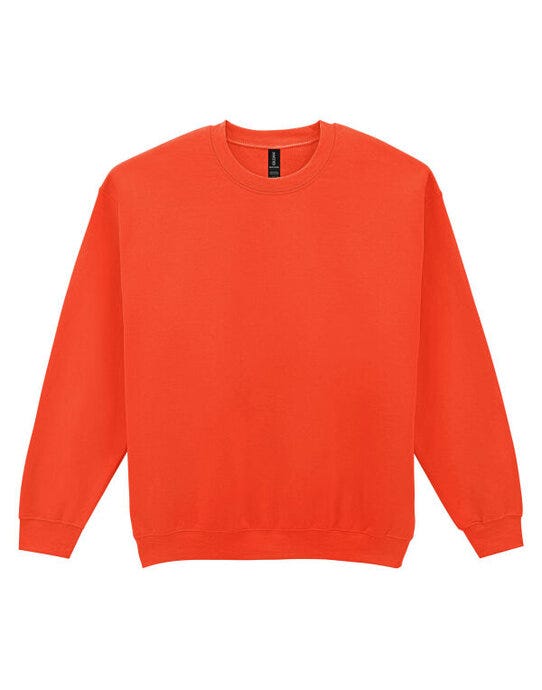 Gildan Heavy Blend Adult Crew Sweatshirt - Safety Orange