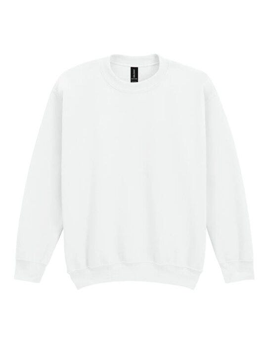 Gildan Heavy Blend Youth Crew Sweatshirt - White