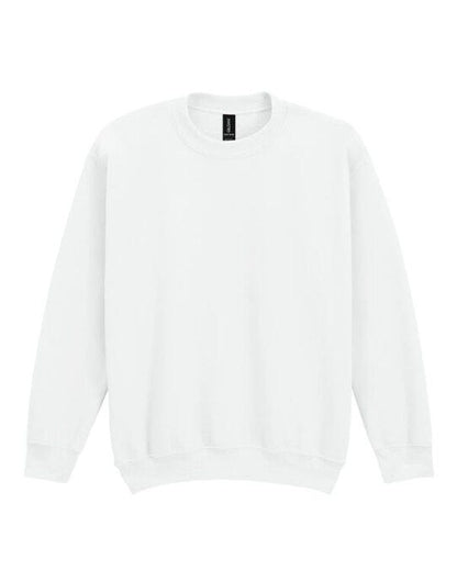 Gildan Heavy Blend Youth Crew Sweatshirt - White