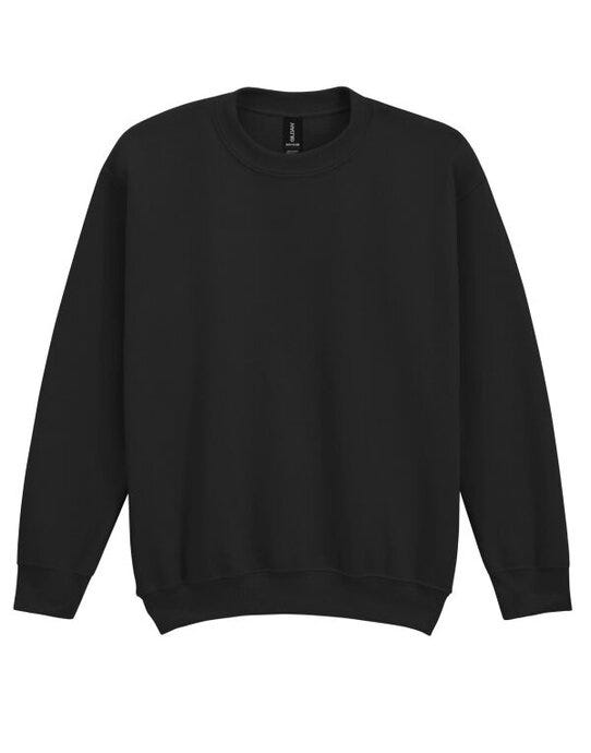 Gildan Heavy Blend Youth Crew Sweatshirt - Black