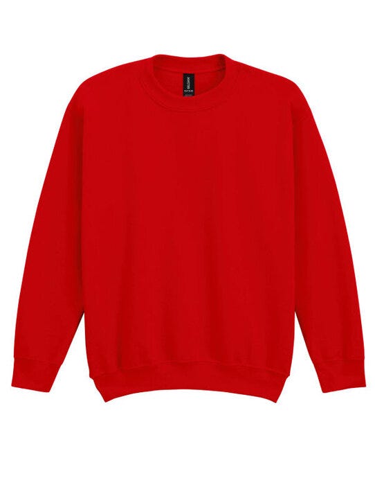 Gildan Heavy Blend Youth Crew Sweatshirt - Red