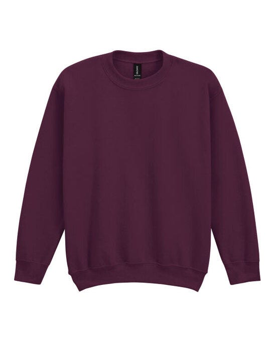 Gildan Heavy Blend Youth Crew Sweatshirt - Maroon