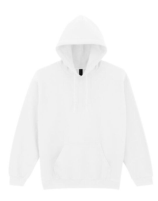 Gildan Heavy Blend Adult Hood Sweatshirt - White