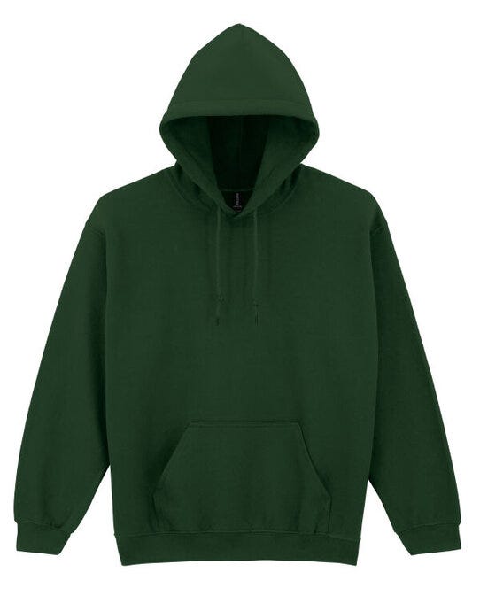 Gildan Heavy Blend Adult Hood Sweatshirt - Forest Green