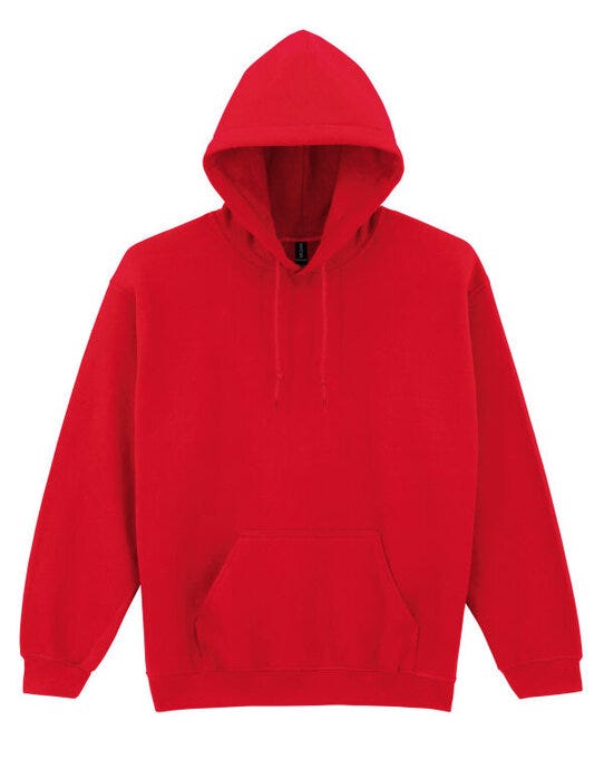 Gildan Heavy Blend Adult Hood Sweatshirt - Red
