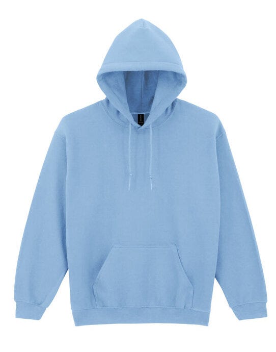 Gildan Heavy Blend Adult Hood Sweatshirt - Light Blue