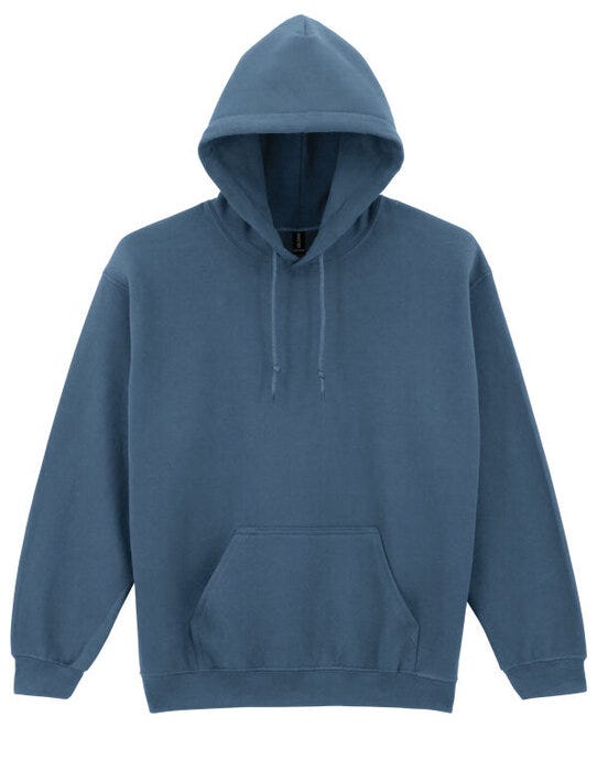 Gildan Heavy Blend Adult Hood Sweatshirt - Indigo Blue