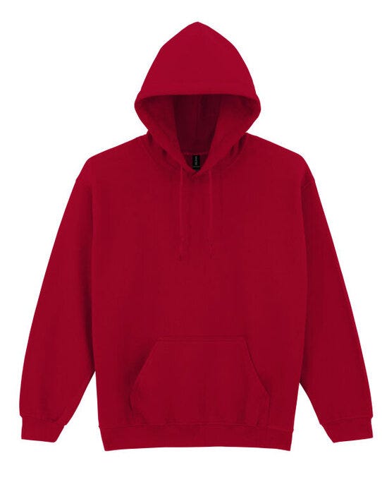 Gildan Heavy Blend Adult Hood Sweatshirt - Antique Cherry Red