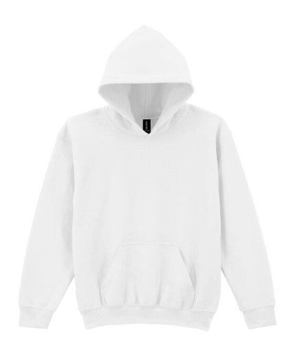 Gildan Heavy Blend Youth Hood Sweatshirt - White