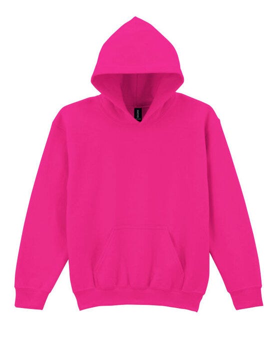 Gildan Heavy Blend Youth Hood Sweatshirt - Heliconia