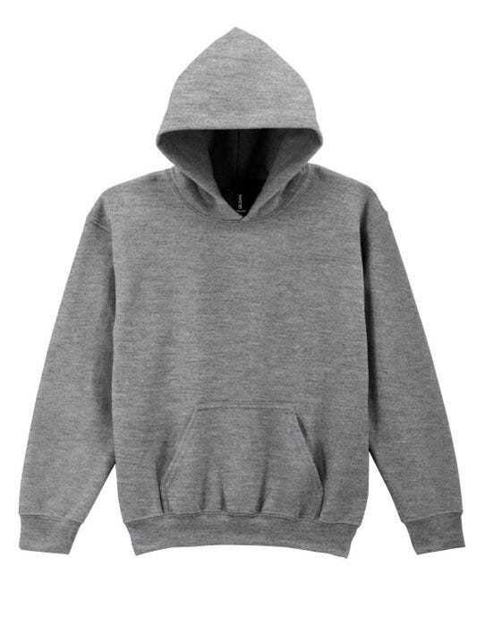 Gildan Heavy Blend Youth Hood Sweatshirt - Graphite Heather