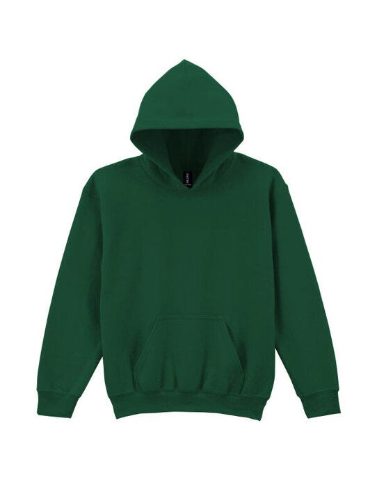 Gildan Heavy Blend Youth Hood Sweatshirt - Fan Dark Green