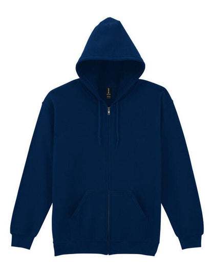 Gildan Heavy Blend Adult Zip Hood Sweat - Navy Blue