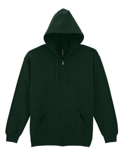 Gildan Heavy Blend Adult Zip Hood Sweat - Forest Green
