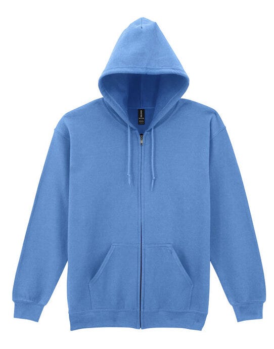 Gildan Heavy Blend Adult Zip Hood Sweat - Carolina Blue