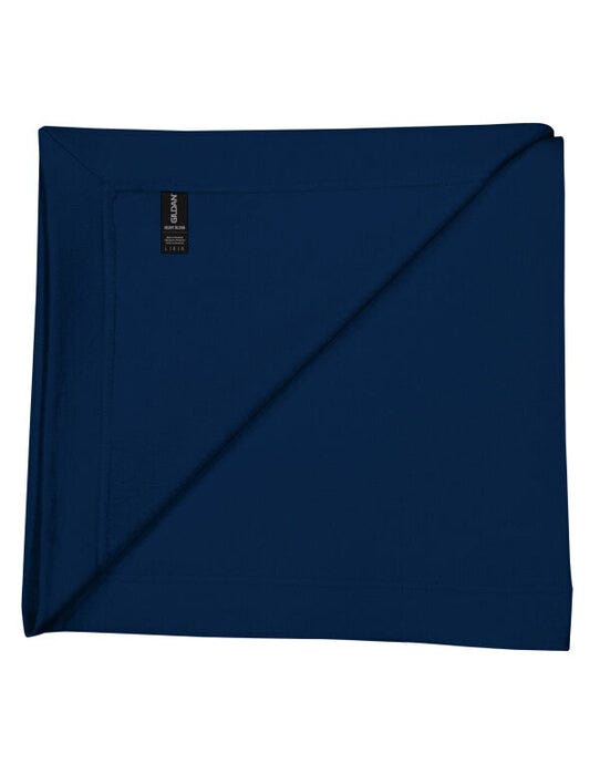 Gildan Heavyblend Fleece Stadium Blanket - Navy Blue