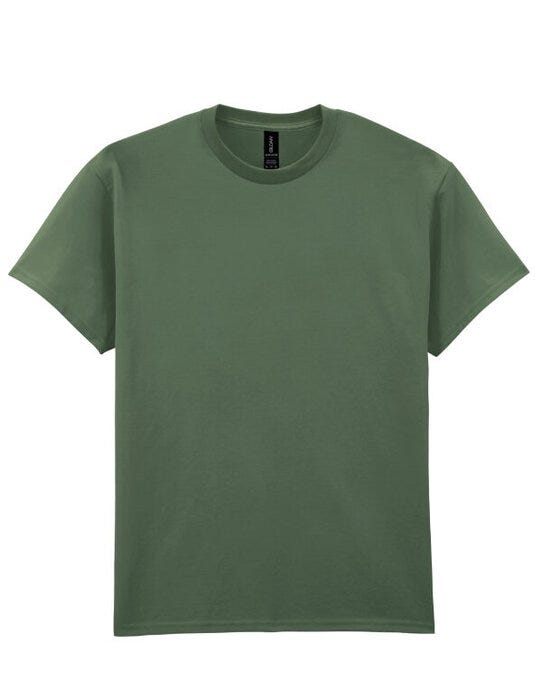 Gildan Ultra Cotton Adult T-Shirt - Military Green