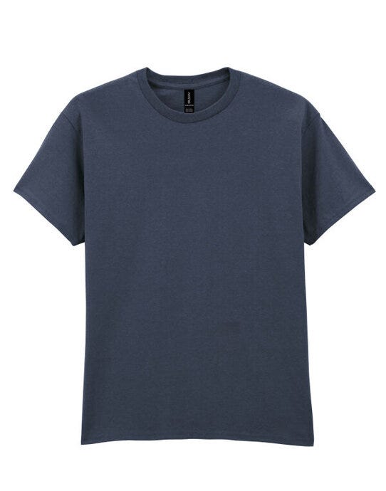 Gildan Ultra Cotton Adult T-Shirt - Heather Navy