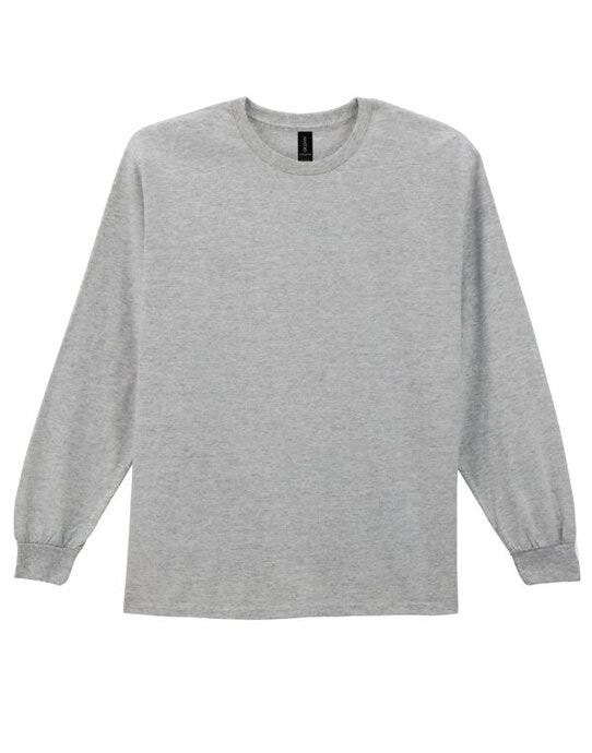 Gildan Ultra Cotton Adult L/Sleeve Tee - Sport Grey