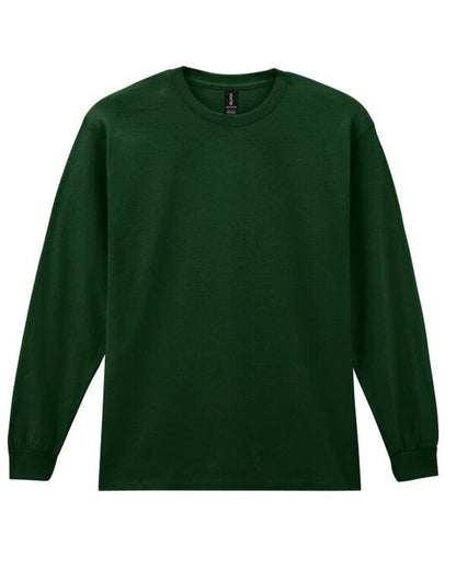 Gildan Ultra Cotton Adult L/Sleeve Tee - Forest Green