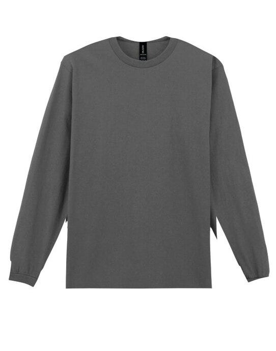 Gildan Ultra Cotton Adult L/Sleeve Tee - Charcoal