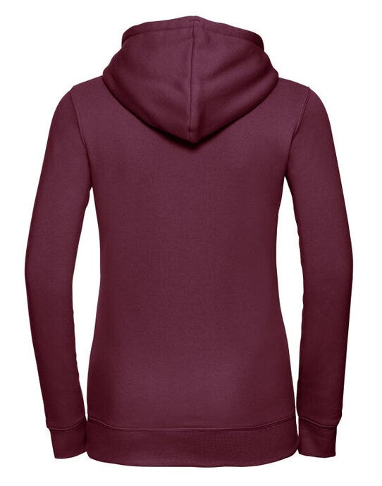 Russell Athletic Russell Ladies Authentic Hooded Sweat - Burgundy