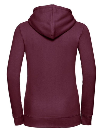 Russell Athletic Russell Ladies Authentic Hooded Sweat - Burgundy