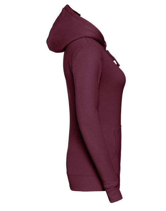 Russell Athletic Russell Ladies Authentic Hooded Sweat - Burgundy